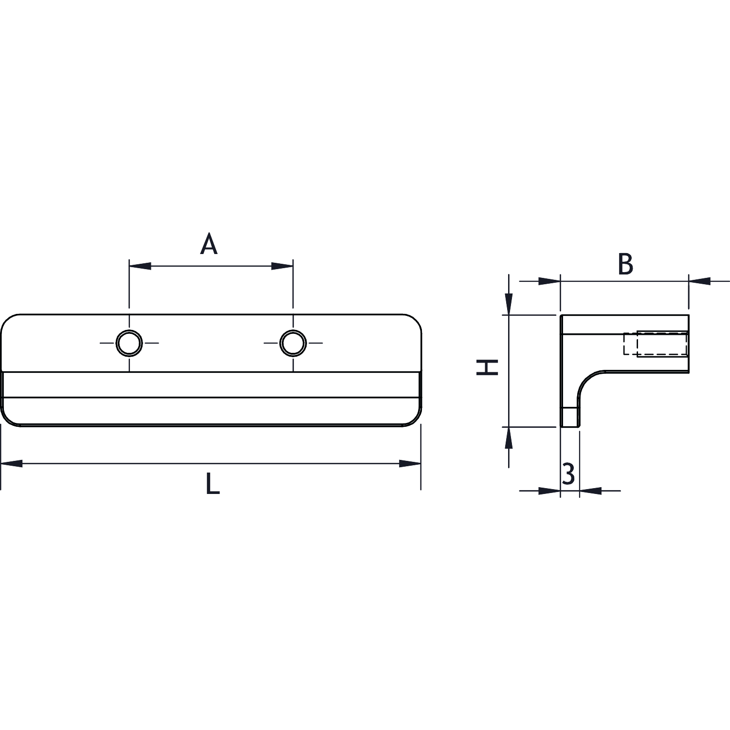 Bouton elan ea32 l50 alu look inox 